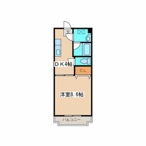 リュミエールⅠ(1K/1階)の間取り写真