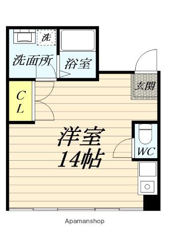 アーバンビュー本町(ワンルーム/4階)の間取り写真
