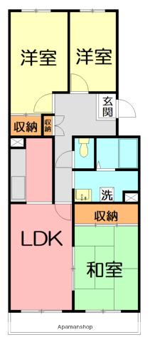 メゾンソノベ(3LDK/2階)の間取り写真