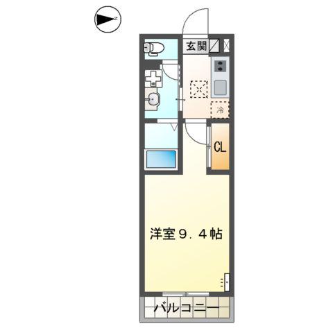 小田原市田島マンション工事(1K/1階)の間取り写真