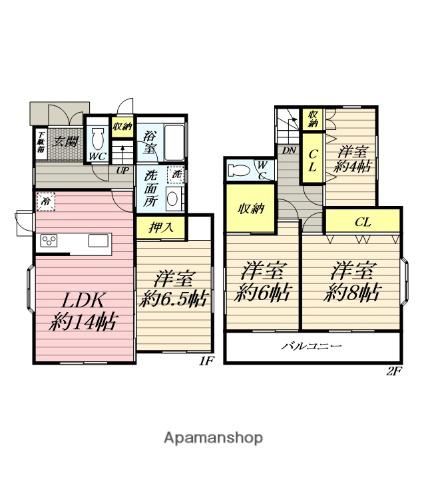 小田急電鉄江ノ島線 鵠沼海岸駅 徒歩4分 2階建 築28年(4LDK)の間取り写真