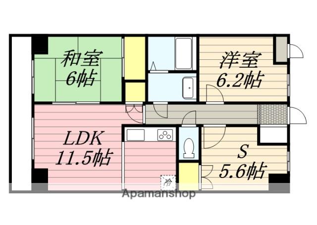 カサグランデ湘南(3LDK/3階)の間取り写真