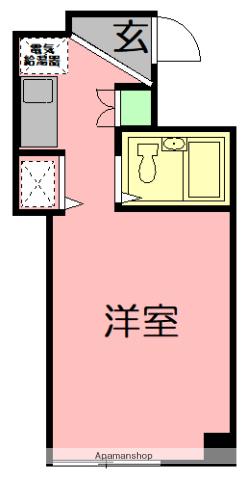 誠心ビル(ワンルーム/4階)の間取り写真