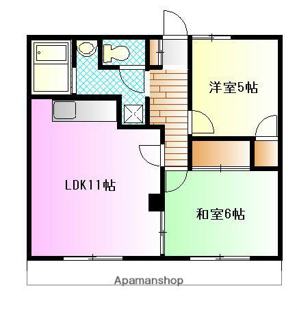 メタセコイヤ(2LDK/1階)の間取り写真