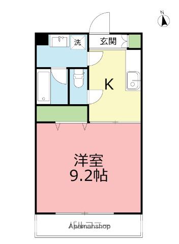 小田急電鉄小田原線 東海大学前駅 徒歩8分 3階建 築19年(1K/3階)の間取り写真
