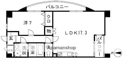 エーデルハイム湘南(1LDK/7階)の間取り写真