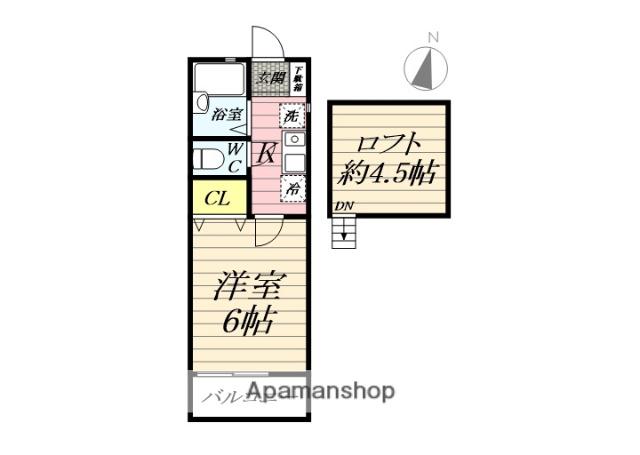 グランデリーベル(1K/1階)の間取り写真