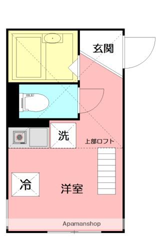 プライムテラス東海大学前Ⅰ(ワンルーム/1階)の間取り写真