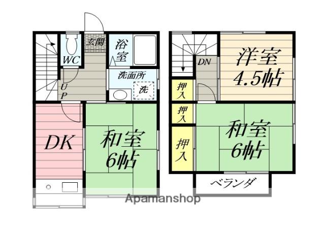石綿ビレッジ(3DK)の間取り写真