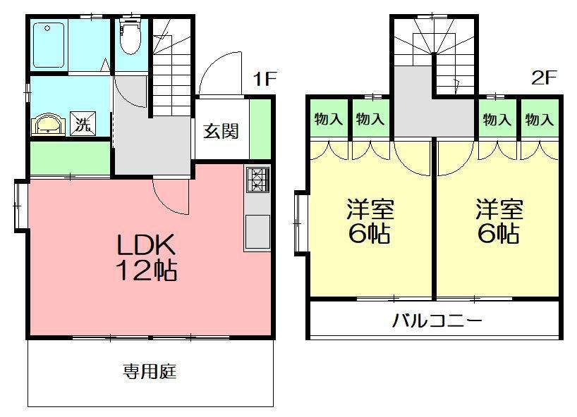 湘南コージーコート(2DK)の間取り写真