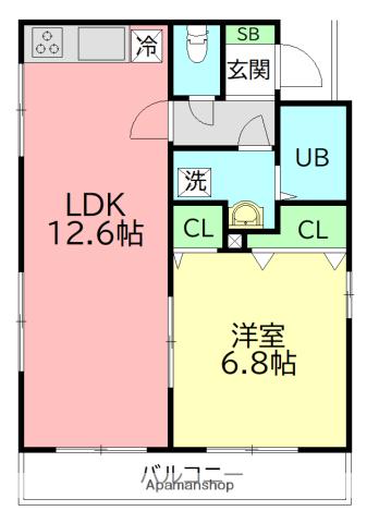 ハイライフ石上 3階階 間取り