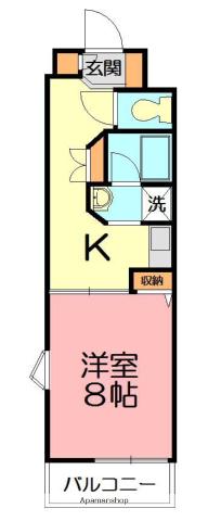 アクエリアリゾート(1K/5階)の間取り写真