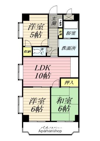 C CASA 湘南藤沢(2LDK/1階)の間取り写真