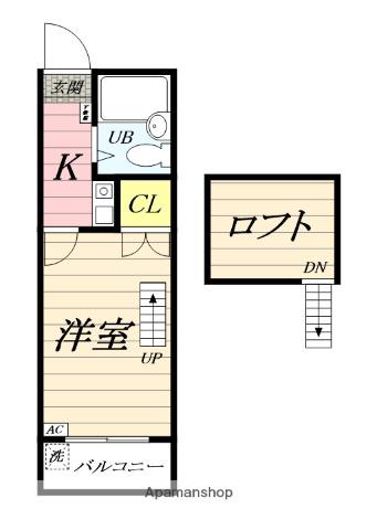 アクア ミツナオ Ⅱ(ワンルーム/2階)の間取り写真