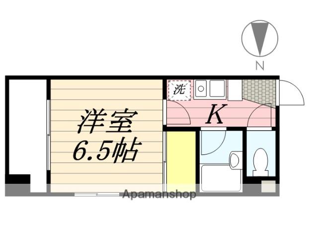 ラルーン茅ヶ崎(1K/3階)の間取り写真