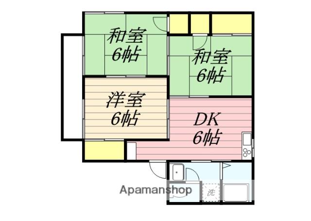 ガーデンパレス(3DK/2階)の間取り写真