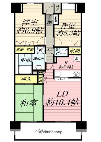 藤和シティホームズ鎌倉山崎 4階階 間取り