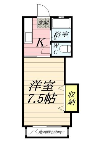 ユーミーパレス(1K/1階)の間取り写真