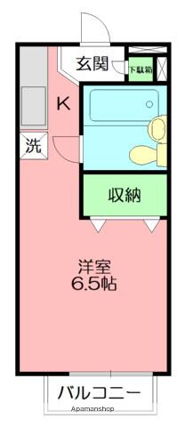 アルテミスTOKAI(1K/1階)の間取り写真