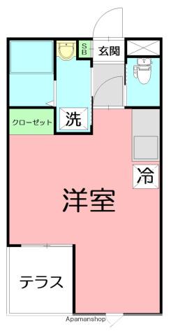 GRISJA(ワンルーム/1階)の間取り写真