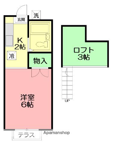 元町K&Kハイツ 2階階 間取り