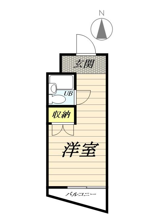 TOP・藤沢第2(ワンルーム/1階)の間取り写真