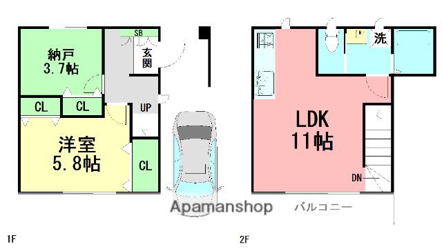 ノスタ湘南(1SLDK)の間取り写真