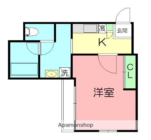 ACCESS湘南平塚(1K/11階)の間取り写真