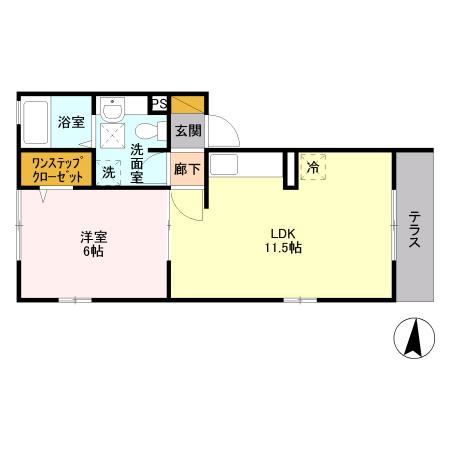 ヴェリナ旭町 1階階 間取り