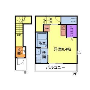 グランヒル湘南台(ワンルーム/2階)の間取り写真