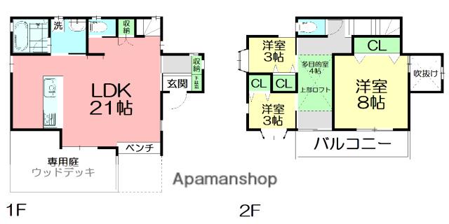 東海道本線 辻堂駅 徒歩8分 2階建 築25年(3SLDK)の間取り写真