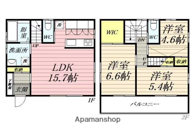 小田急電鉄江ノ島線 鵠沼海岸駅 徒歩7分 2階建 築26年(3LDK)の間取り写真