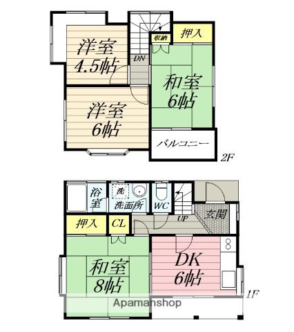 小田急電鉄江ノ島線 高座渋谷駅 徒歩11分 2階建 築40年(4DK)の間取り写真