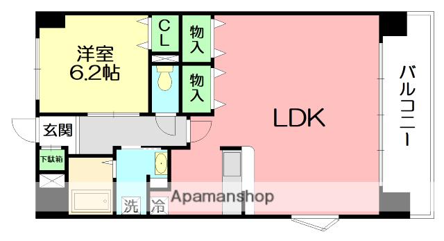 レオ グランデ(1LDK/8階)の間取り写真
