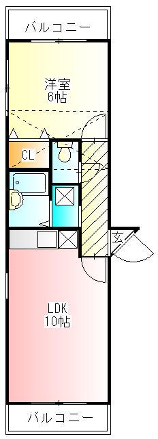 エポック伊勢原 1階階 間取り