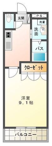 パラシオン平塚 3階階 間取り