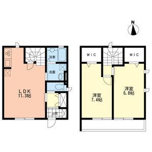 ピーノⅡ(2LDK)の間取り写真