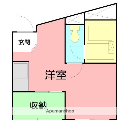 今福ビル(ワンルーム/3階)の間取り写真