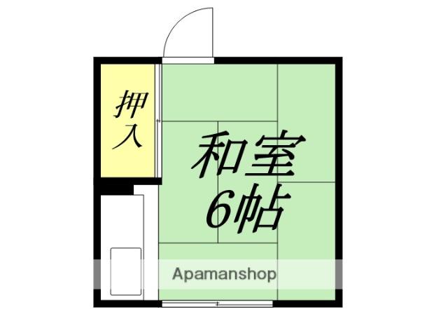 いずみ荘(ワンルーム/2階)の間取り写真