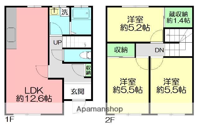 マイハウスⅡ(3SLDK)の間取り写真