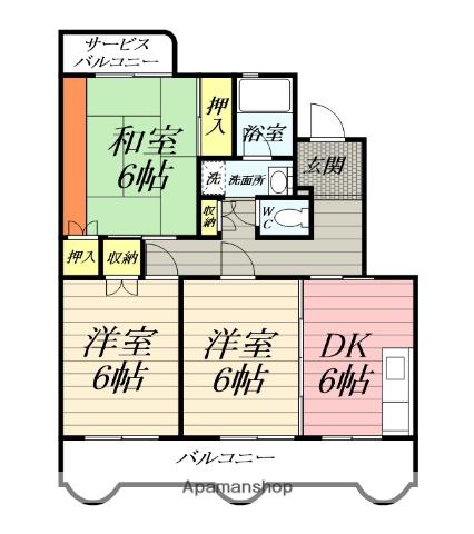 第5メゾン星崎(3DK/4階)の間取り写真