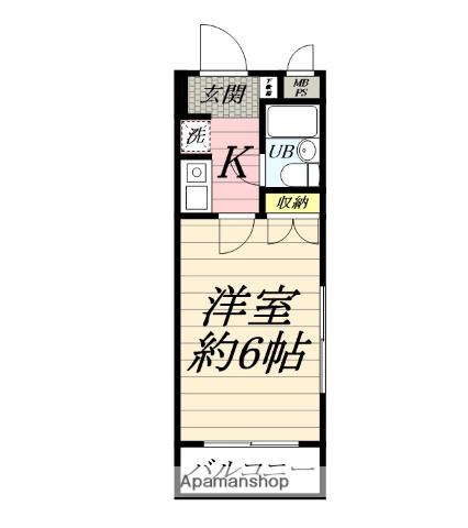 セントヒルズ桜ヶ丘駅前(ワンルーム/2階)の間取り写真