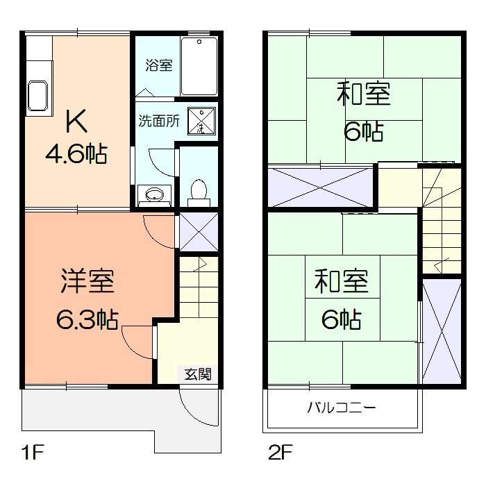 ルミエールハイツ(3K)の間取り写真