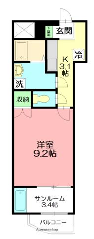 クレールカーサ 2階階 間取り
