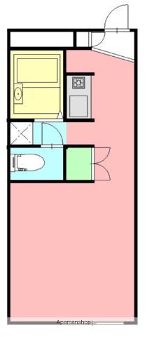相模線 茅ケ崎駅 バス乗車時間：9分 新田入口バス停で下車 徒歩1分 2階建 築27年(1K/1階)の間取り写真