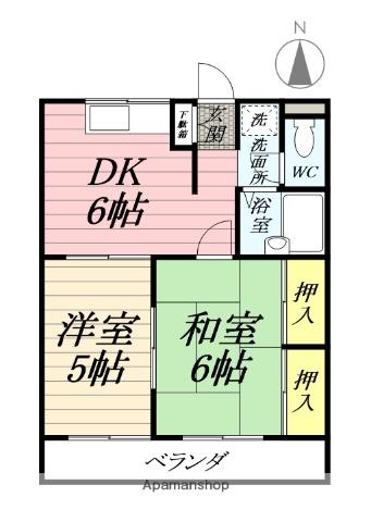 プリンスコート 1階階 間取り