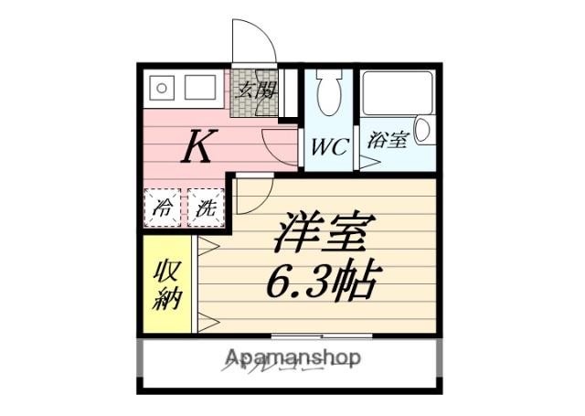 シティパレス鶴間 3階階 間取り