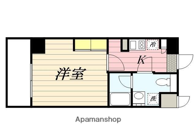 ACCESS湘南平塚(1K/14階)の間取り写真