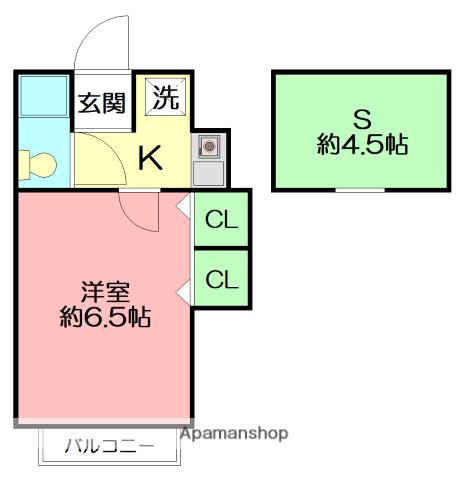 飯塚商事ビル(1K/3階)の間取り写真