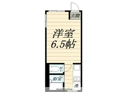 メゾン平塚(ワンルーム/1階)の間取り写真